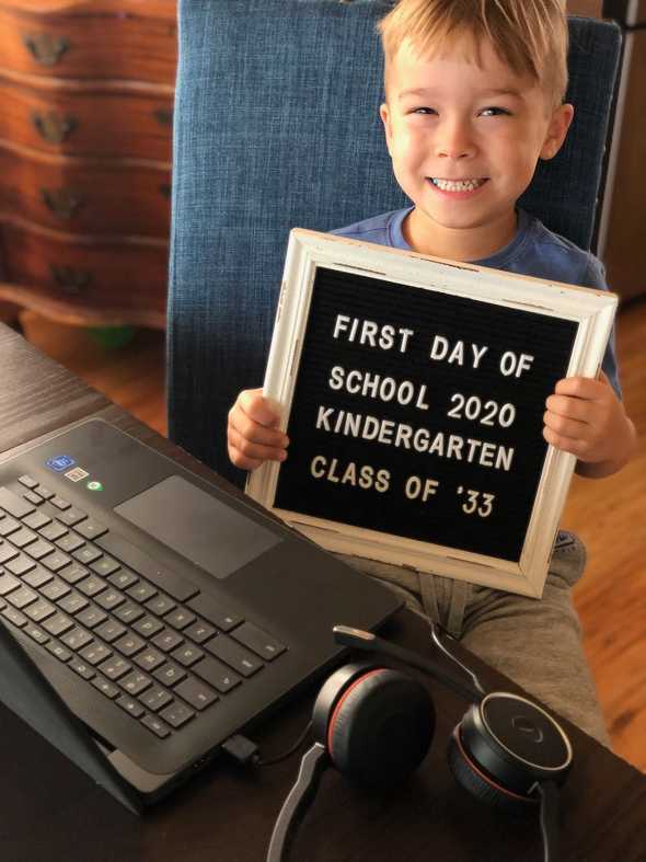 Hudson - first day of 20-21 school